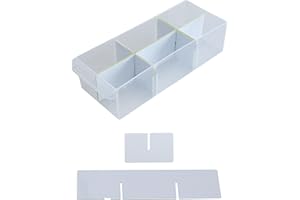 BIN BETTER (32-Pack) Small Drawer Configurable Dividers compatible with Craftsman, ArtBin Craft Storage Cabinets, (32 Width + 6 Length Dividers), (Dividers Only)