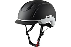 Favoto Adult Bike Helmet with Removable Visor - Lightweight Ebike Helmet CPSC Certified for Scooter, Commuting, Road Bicycle, Skating Adjustable Men Women Youth