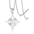 VASSAGO Witches Knot Necklace Nudo De Bruja Celtic Knot Pendant with Triquetra Trinity Pentagram Stainless Steel Pagan Witch Jewelry Good Luck Gift