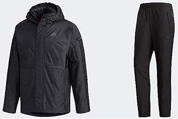 Amazon Co Jp Adidas アディダス 24 7 Climastorm 中綿厚手ウインドブレーカー ジャケット ロングパンツ 上下セット トレーニングウェア S 162 168cm 国内正規品 Fkk28 Fkk30 ブラック スポーツ アウトドア