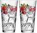 Circleware Theory Drinking Glasses, Set of 4, 17 oz, Clear, 4 pc Theory1
