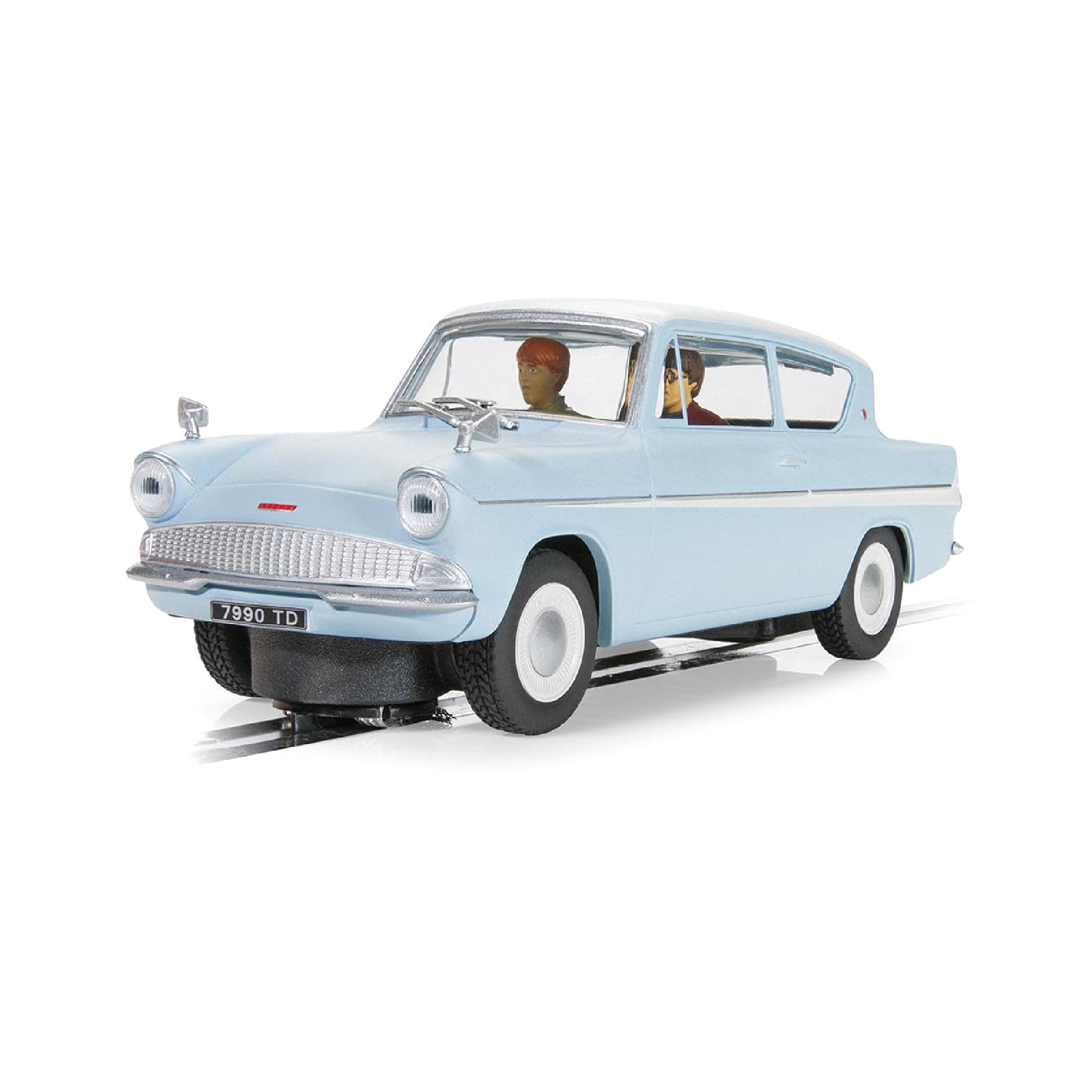 Scalextric Cars - C4504 Ford Anglia 105E - Harry Potter Edition - Toy Slot Car for use with Race Tracks and Set - Small Kids Gift Ideas for Boy/Girl, Accessories, Blue — image 1