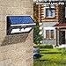VOLADOR 2 Packs 50 LED Solar Lights, Outdoor Wireless Security Lights, Motion Activated Solar Light, Wall Mount Solar Light for Garden Patio Deck Yard Path Driveway(Black)