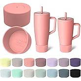 Kaitiaki 2Pcs Silicone Boot Compatible with Brumate Era 40 oz 30 oz Tumbler, Anti-Slip Bottom Sleeve Cover Bumper, Protective Water Bottles Accessories, BPA-Free (Guava)