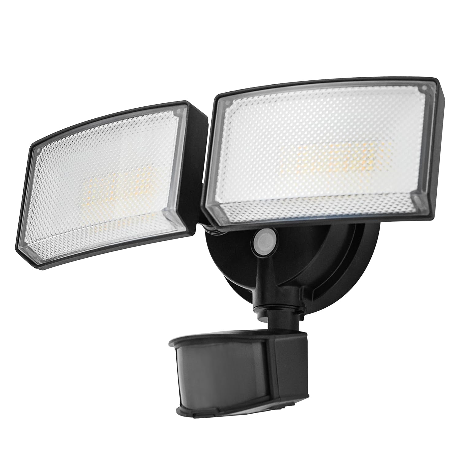 Photo 1 of CELAVY 40W 4000 Lumen LED Security Lights with Motion Sensor Outdoor, 3000K/5000K Light, IP65 Waterproof, Dusk to Dawn, Dual-Head Motion Detected Flood Wall Light for Garage Yard Porch (Black)