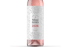 Pregnancy Announcement Wine Labels - Baby Coming Soon Announcement for Partner, Parents, Grand Parents, Auntie, Cousin & Frie