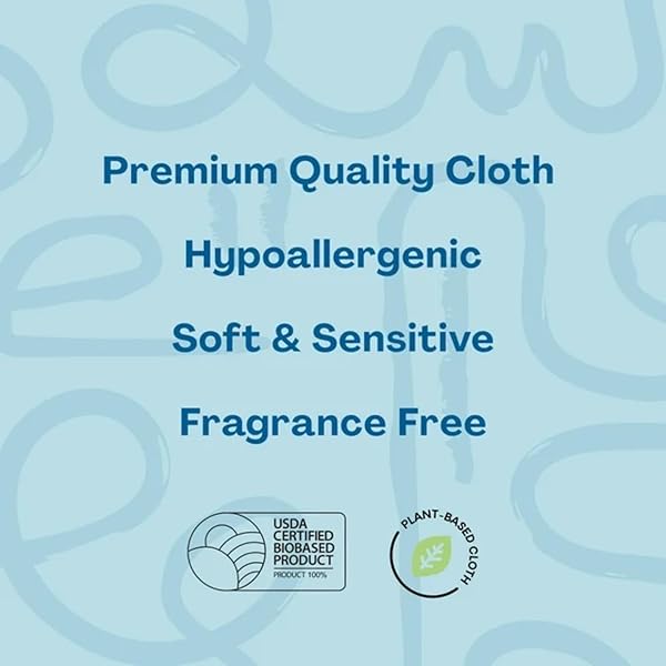 HELLO BELLO EXTRA GENTLE UNSCENTED BABY WIPES, PLANT BASED, MADE WITH 99% WATER AND ALOE FOR BABIES AND KIDS, 60 COUNT (PACK OF 3) TOTAL 180 COUNT