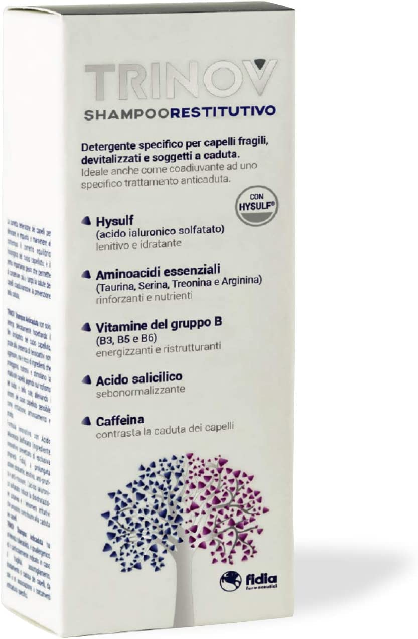 Trinov Residual Shampoo Cleaner for Brittle, Inflamed and Shedding Hair 200 ml Bottle