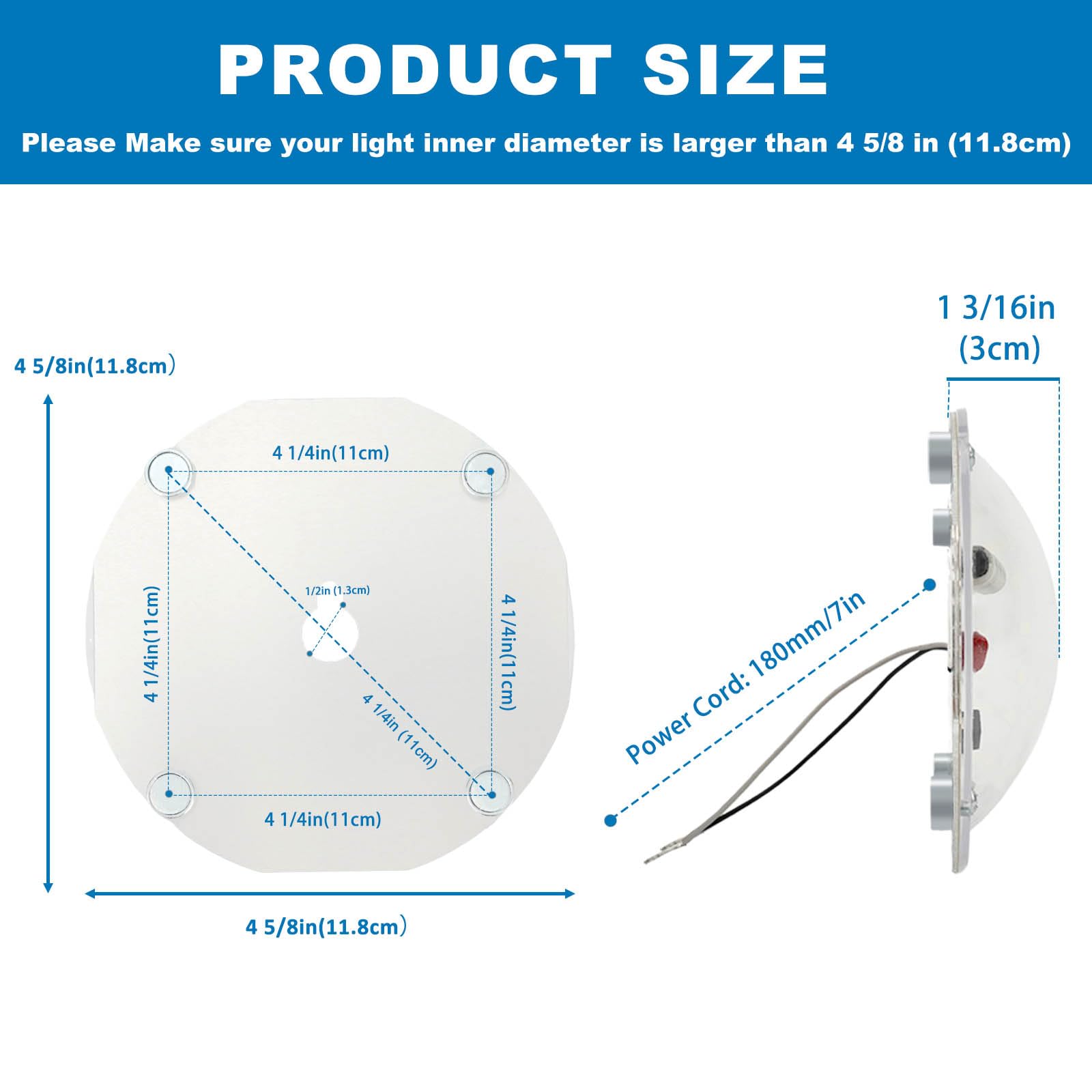 2 Pack LED Ceiling Fan Light Replacement Kit, Retrofit for Ceiling Lights, 15W 120V 5000K CRI90, Dimmable Engine for Pendant, Lantern