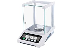 U.S. Solid 0.1 mg Analytical Balance, 220g x 0.1mg, 0.0001g Lab Science Electronic Balance, Electromagnetic Transducer