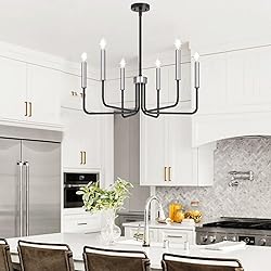6-Light Farmhouse Chandelier for Dining Room