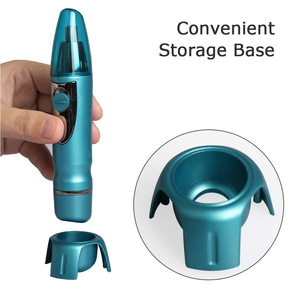 Nose Hair Trimmer Electric Nose Hair Trimmer Clipper for Men Women Ear Hair Remover Painless Trimming Men\'s Wet/Dry Trimmer 360° Rotating Dual Edge Blades with LED Light