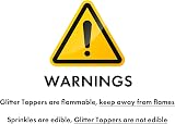Cakeshop Personalised Happy Birthday Glitter Cake Topper Green view 8