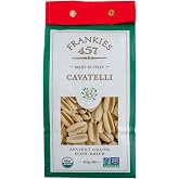 Frankies 457 Artisanal Cavatelli Pasta, 16 Ounce (1 LB) | Authentic Premium Italian Handcrafted, Organic Durum Wheat Semolina, Bronze Die Cut, Slow Dried, NON GMO, USDA Organic