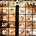 Sinceroduct Christmas stickers Christmas Wall Stickers Window Decorations Clearance – Holiday Window Sticker Clings - 16 Pack including Christmas Tree,Santa Claus, Snowman,etc,.plus Some Snowflakes,Fe
