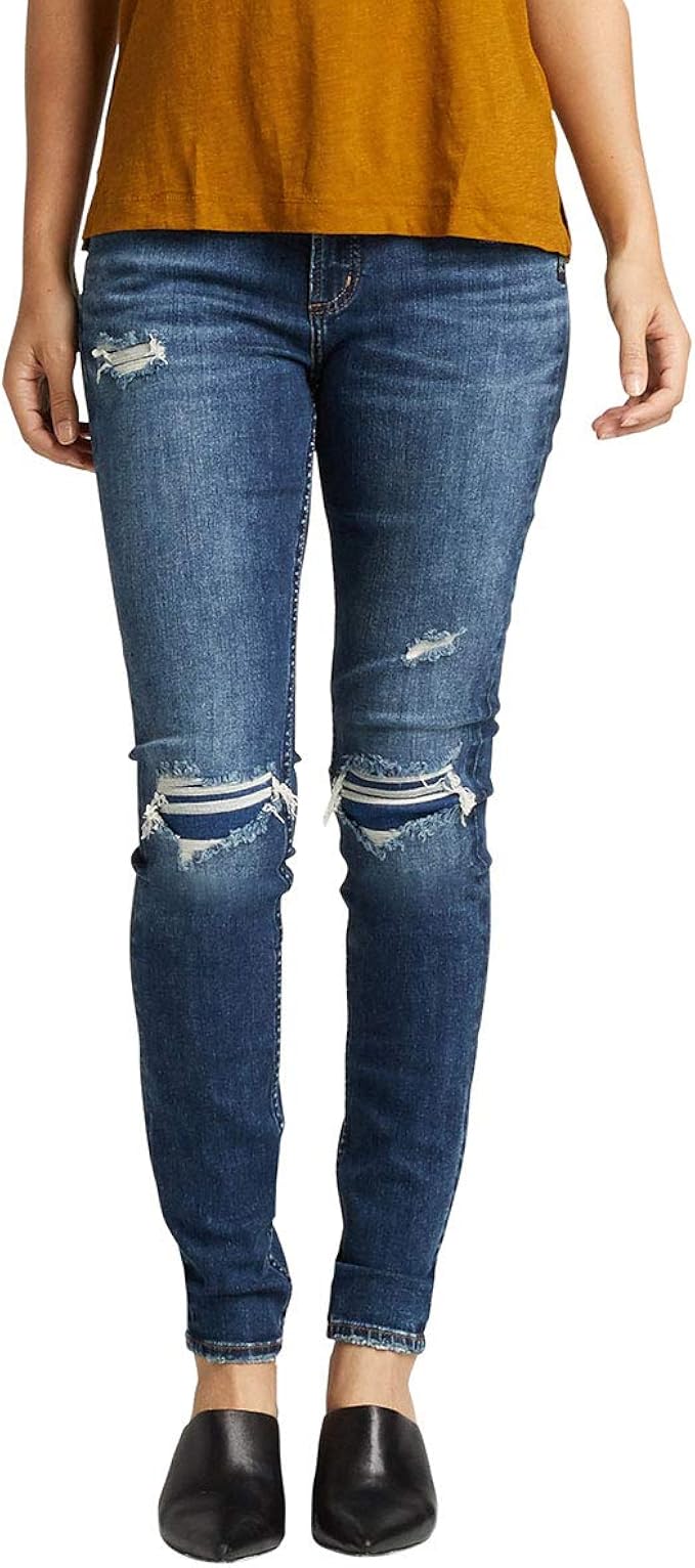silver elyse mid skinny jeans