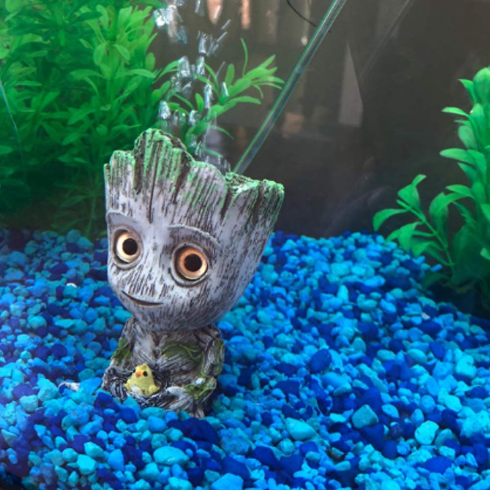 Aquarium Groot Air Bubbler Decorations Jellyfish Ornament