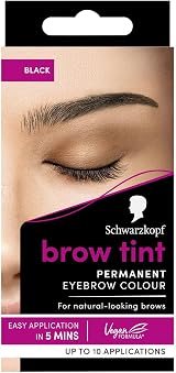Schwarzkopf Brow Tint Black 1-1 Eyebrow Color Dye Grey Coverage Long Lasting view 1