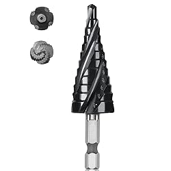 Cobalt M35 Step Drill Bit 3/16" to 7/8", TiAlN