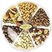 Nut Gift Tray for Holidays & Christmas (2 Pounds) by Coco's Gift Baskets. Fresh & Delicious Almonds, Buttery Cashews, Pistachios, Mixed Nuts, Chocolate Almond, Walnuts, Pecan