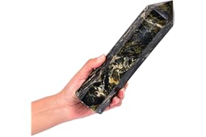 JIC Gem Pietersite Crystal Towers ~ Natural Healing Crystal Point Obelisk Towers for Reiki Healing and Crystal Grid 1.8-2.2 LBS