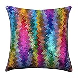Magic Mermaid Pillow Cover Reversible Sequins Color Changing Pillow Case Funny Home Decoration Gift for Kids