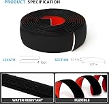 Art3d Self Adhesive Vinyl Floor Transition Strip 4 ft Black 1.57in view 4
