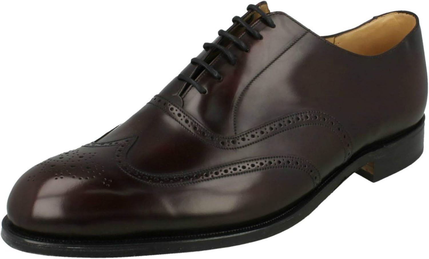 Mens Grenson Leather Lace Up Brogue Shoes Perth 6373