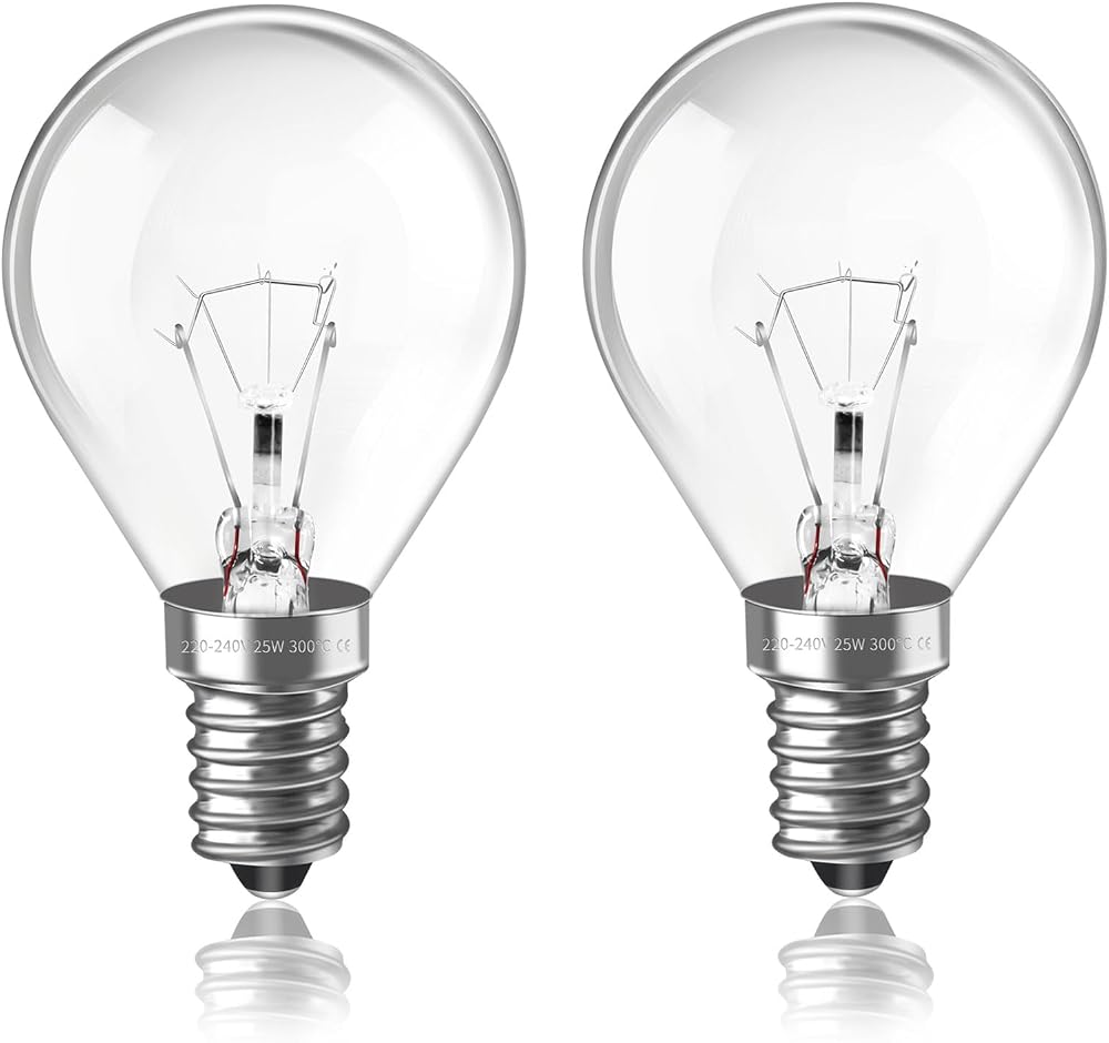 Caldarax E14 Wax Warmer Bulbs 25W Dimmable 2700K G45 SES 2 Pack