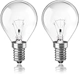 Caldarax E14 Wax Warmer Bulbs 25W Dimmable 2700K G45 SES 2 Pack