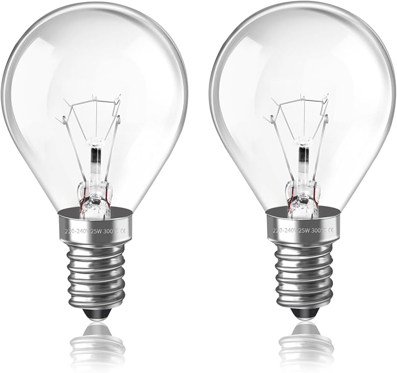 Caldarax E14 Wax Warmer Bulbs 25W Dimmable 2700K G45 SES 2 Pack