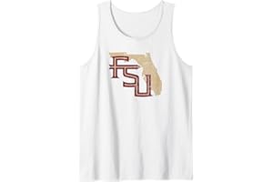 CAMPUS LAB Florida State University FSU Seminoles State Shape Tank Top