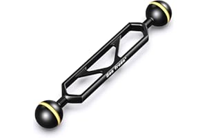 Sea frogs Double Ball Arm 6.0" Essential Underwater Photography Gear Lighting System Aluminum Alloy Diving Equipment Accessory Lightweight Arms DA-1