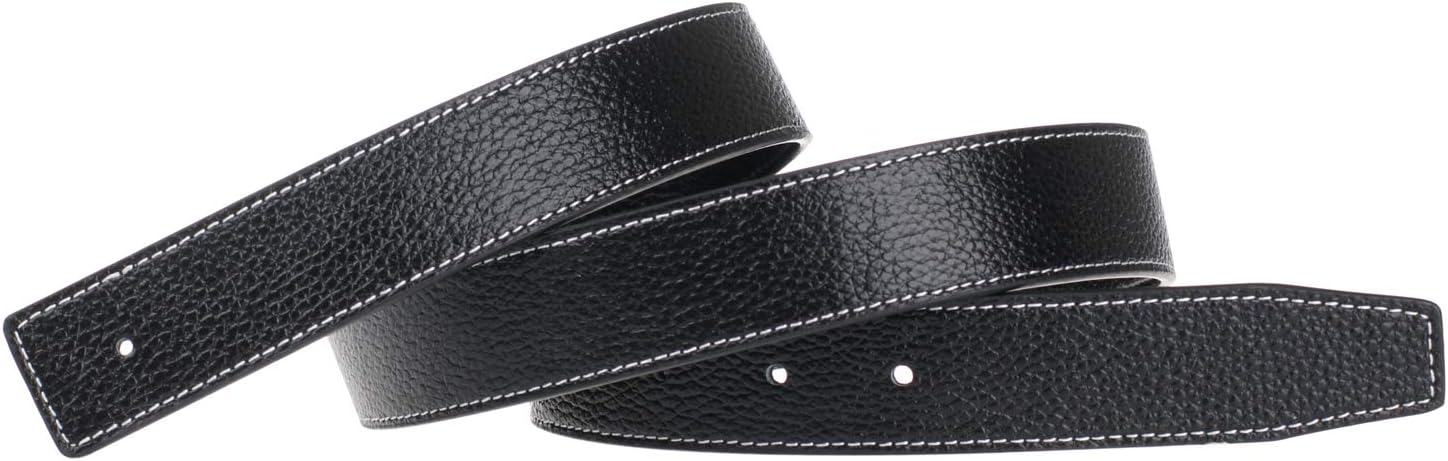 Replacement Leather Belt Strap Reversible Replacement Belt Strap Genuine Leather 1 1/4" Wide - for H Buckle