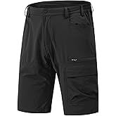 Rdruko Men's Hiking Shorts 9" Quick Dry Lightweight Water Resistant Work Outdoor Shorts with 5 Pockets