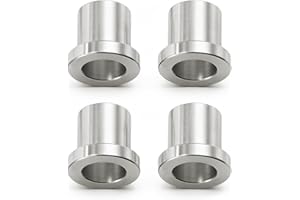SWILPOOL 4 Pack 5/8" to 12mm Adapter Sleeve Bearing Reducer Bushing for Mini Bike Axle - Galvanized Iron