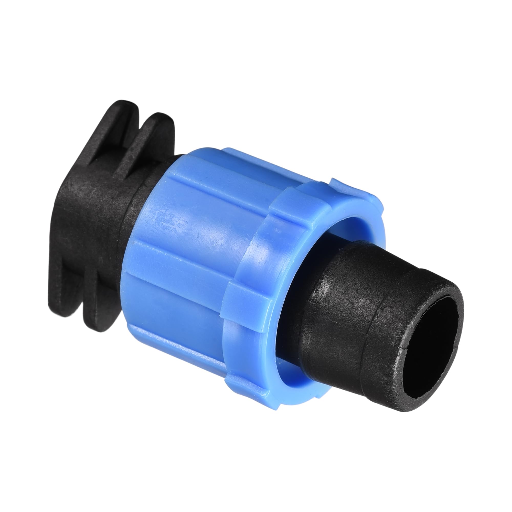 YOKIVE 10 Pcs Drip Irrigation Tubing End Caps Barbed Locking Drip Tapes Tubes | Great for Garden Sprinkler System (Blue, Fitting for 16mm)