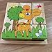 Lewo Wooden Animal Block Puzzle Cube Pattern Blocks Animals Jigsaw Puzzles Boys Girls Toddlers 2 3 4 (Cube Puzzle)