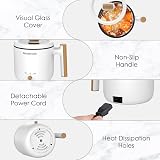 Audecook 1.5L Electric Hot Pot Non Stick Mini Cooker Shabu Skillet view 5