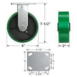 HANDSAMMU 6 Inch Caster Wheels, Heavy Duty Casters