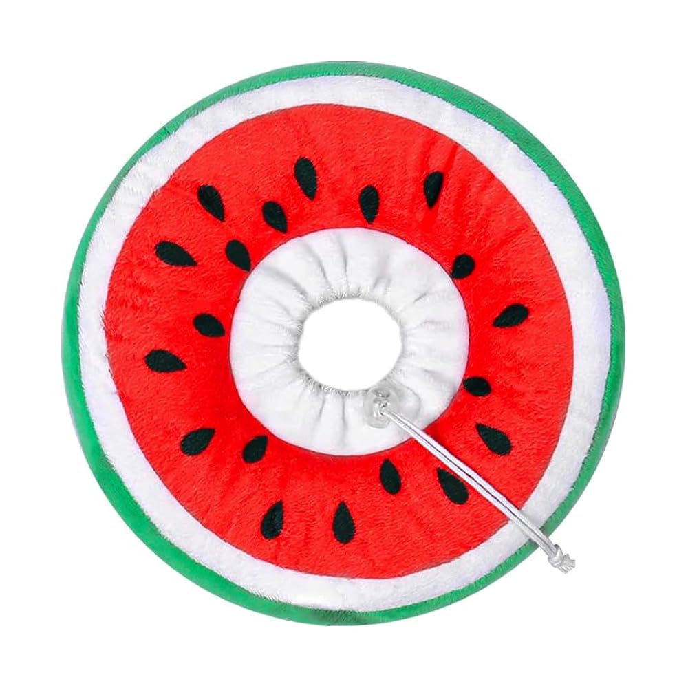 CENPEK Adjustable Cat Cone Collar Adorable Watermelon Cat Recovery Collar Soft Cat Cones After Surgery For Cats Kittens