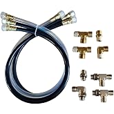 Octopus Autopilot Drives OC17SUK42, 30" Hose &amp; Fitting Kit Including Orb NPT Helm Fittings,One
