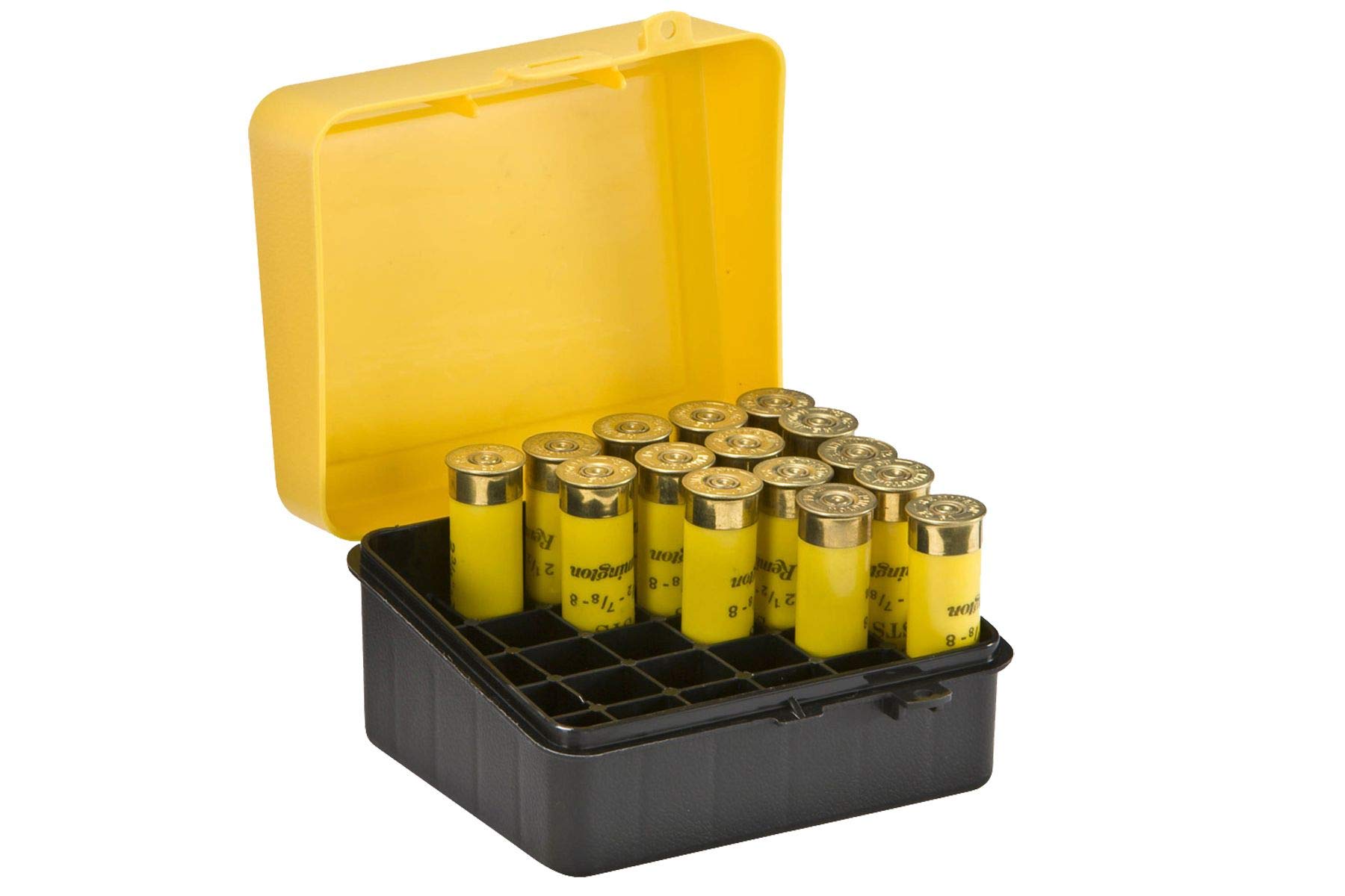 Plano Shot Shell Case - 20-Gauge,25-rounds, Yellow, Shotgun ammunition case, Shotgun cartridge holder, Shotgun shell box Ammunition organizer