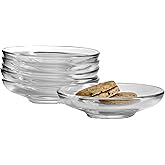 Pasabahce Premium Clear Glass Plate Saucers Set of 6, Safe in Microwave, Great for Servicing Cookies, Snacks, Fruits, Coffee, and Tea Cups, Housewarming Idea