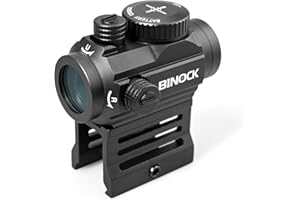 BINOCK Reflex Red Dot Sight for Rifles, 2 MOA Red Dot Optics Motion Awake, 12 Brightness Adjustment Red Dot Scope with 2 Mount Options, Shock Dust Fog Resistant (RD-02)