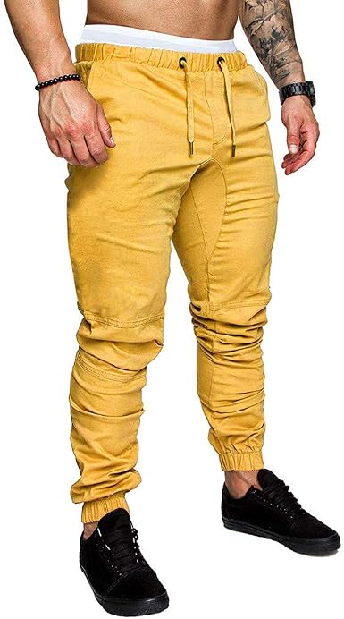 Pantalon chandal amarillo hombre | Los mejores chandales.