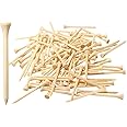 Dsenfurn 250/130/100 Pack of 2-3/4 or 3-1/4 Inches Professional Bamboo Golf Tees - Stronger Than Wooden Golf Tees Biodegradable & Less Friction