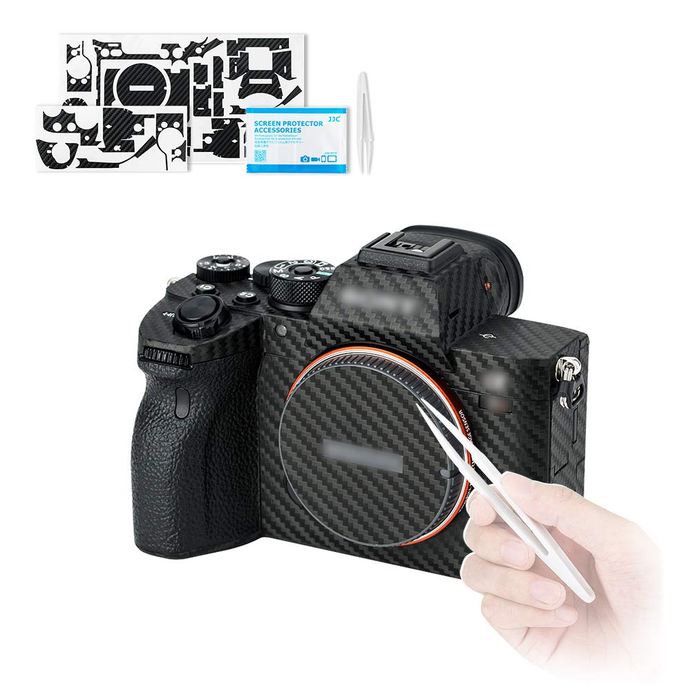 KIWIFOTOS Anti-scratch Protection Sticker for Sony Alpha A7R IV A7RIV A7R4 Camera Non-slip Carbon Fiber Pattern Cover Film