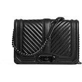 Rebecca Minkoff Women's Chevron Quilted Love Crossbody Bag
