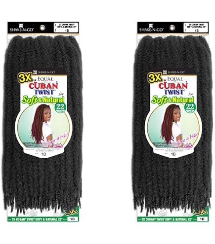 Amazon.com : SHAKE-N-GO 3x Cuban Twist Soft & Natural 22